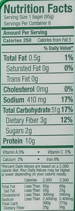 Sprouted Wheat Bagels, Org, 20 oz