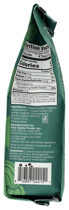 Mushroom Coffee Ground with Probiotics, Org, 12 oz