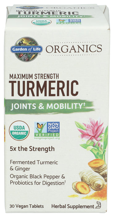 mykind Organics Turmeric, Max Str, Joint & Mobility, 30 tab