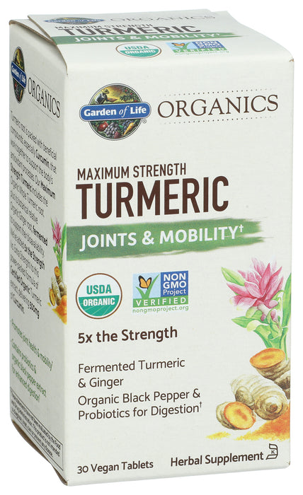 mykind Organics Turmeric, Max Str, Joint & Mobility, 30 tab