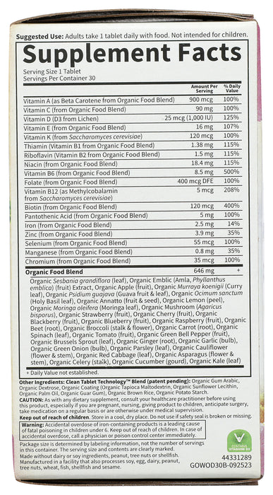 mykind Organics Women's Once Daily, 30 tab