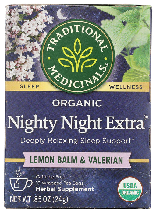 Nighty Night Extra Herbal Tea, Org, 16 tbag