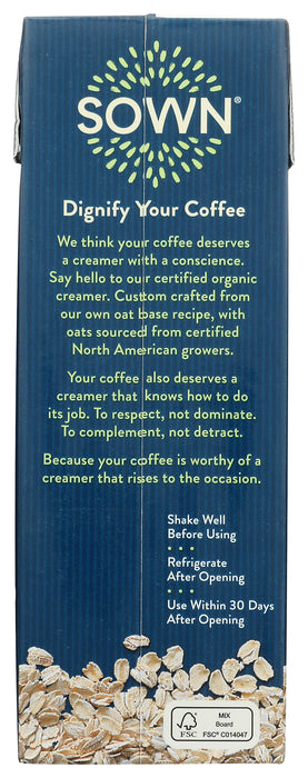 Oat Creamer, Unsweetened, GF Org, 32 fl oz