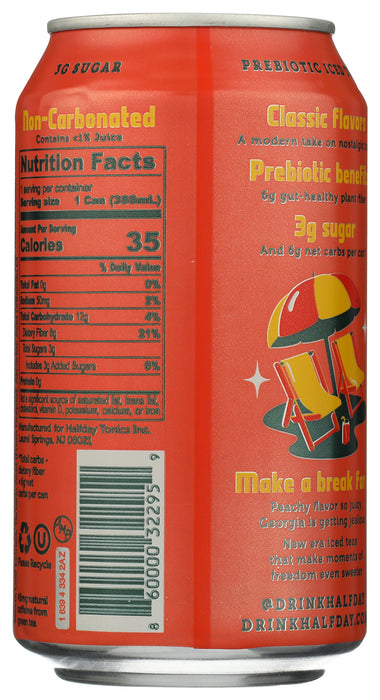 Peach Iced Tea, Prebiotic Tea, 12 floz