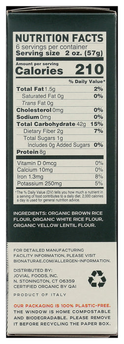 Penne Rigate Pasta, GF Org, 12 oz