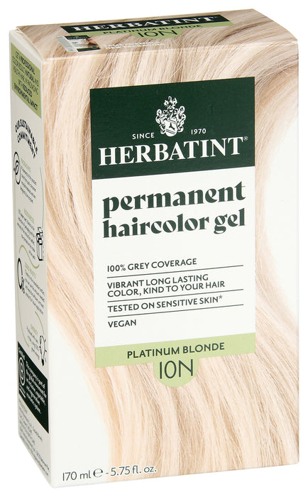 Permanent Hair Color Gel 10N Platinum Blonde, 4.56 oz