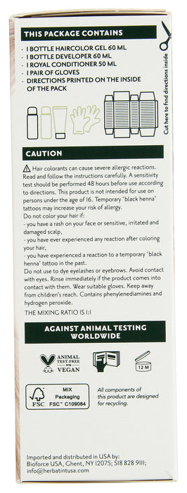 Permanent Hair Color Gel 10N Platinum Blonde, 4.56 oz