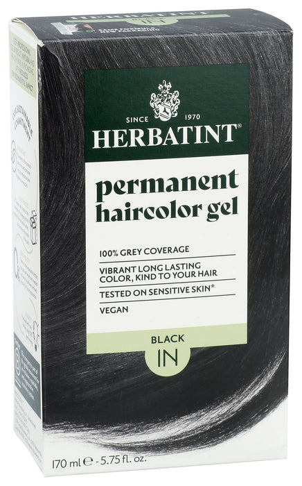 Permanent Hair Color Gel 1N Black, 4.56 oz