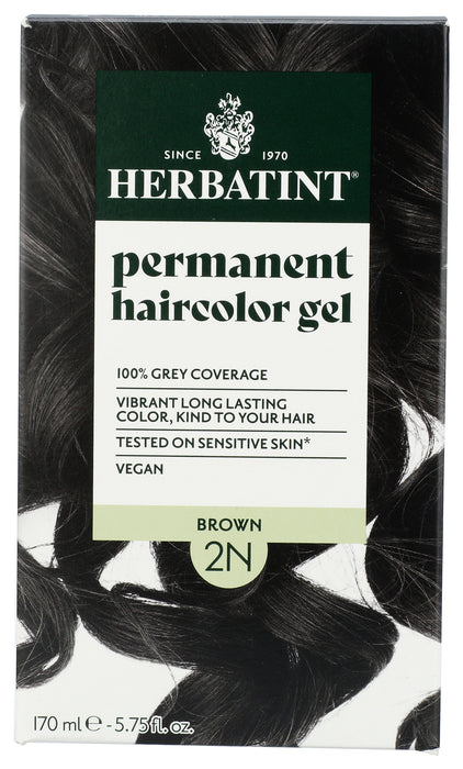 Permanent Hair Color Gel 2N Brown, 4.56 oz