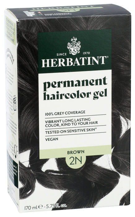 Permanent Hair Color Gel 2N Brown, 4.56 oz