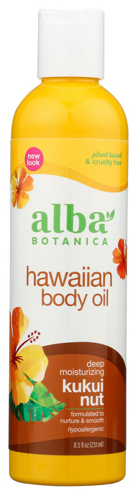 Hawaiian Kukui Nut Body Oil, Org, 8.5 fl oz