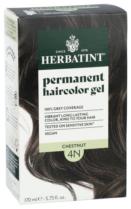 Permanent Hair Color Gel 4N Chestnut, 4.56 oz