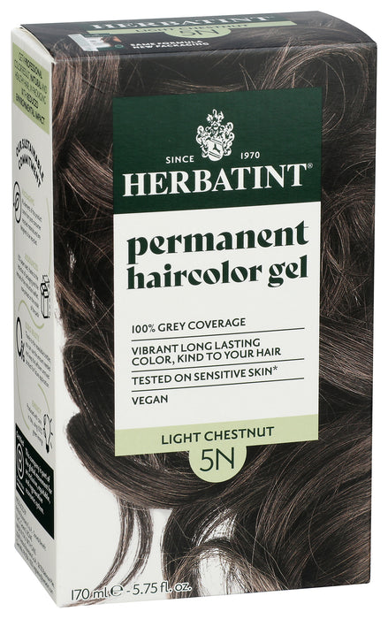 Permanent Hair Color Gel 5N Light Chestnut, 4.56 oz