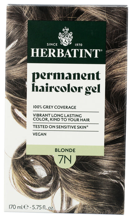 Permanent Hair Color Gel 7N Blonde, 4.56 oz