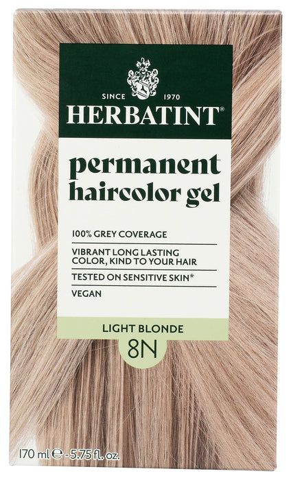 Permanent Hair Color Gel 8N Light Blonde, 4.56 oz