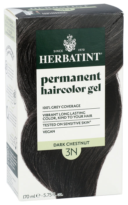Permanent Hair Color Gel 3N Dark Chestnut, 4.56 oz