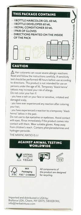 Permanent Hair Color Gel 3N Dark Chestnut, 4.56 oz