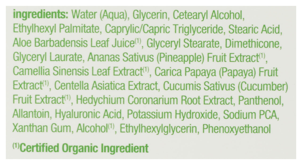 Moisturizer Aloe & Green Tea, Oil Free, 3 oz