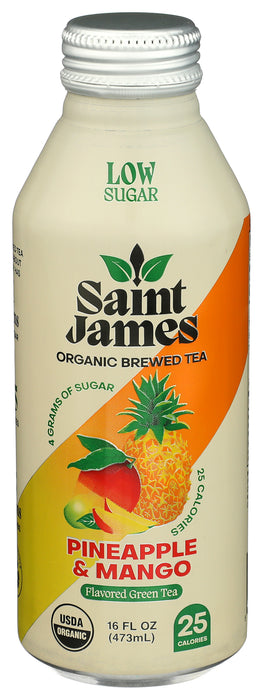Pineapple & Mango Green Tea, Org, 16.9 fl oz