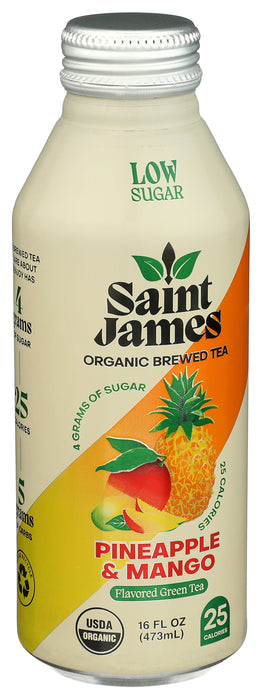 Pineapple & Mango Green Tea, Org, 16.9 fl oz