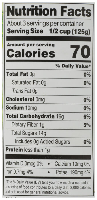 Pineapple Chunks, Org, 14 oz