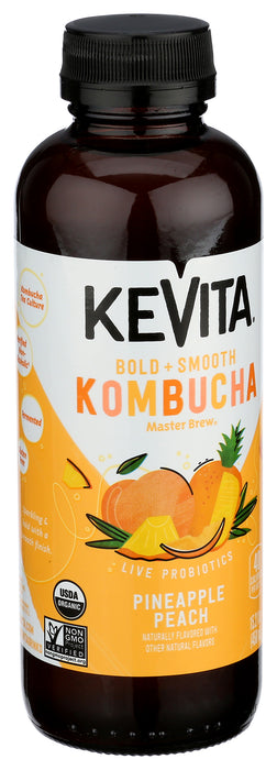 Pineapple Peach Kombucha, Org, 15.2 floz