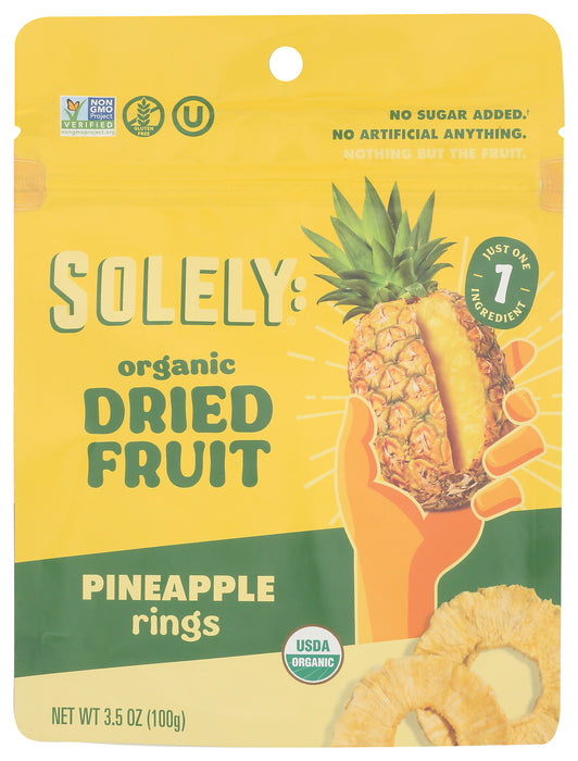 Pineapple Rings Dried, Org, 3.5 oz
