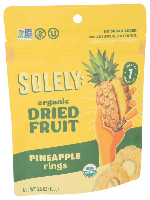 Pineapple Rings Dried, Org, 3.5 oz