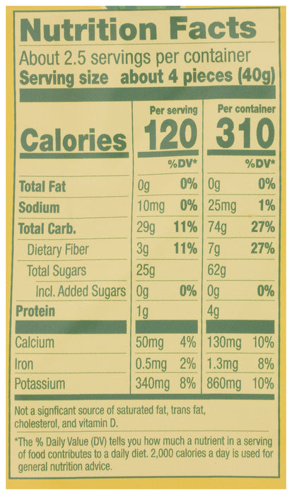 Pineapple Rings Dried, Org, 3.5 oz