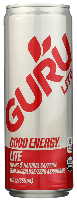 Plant Based Energy Drink Lite, Org, 12 fl oz