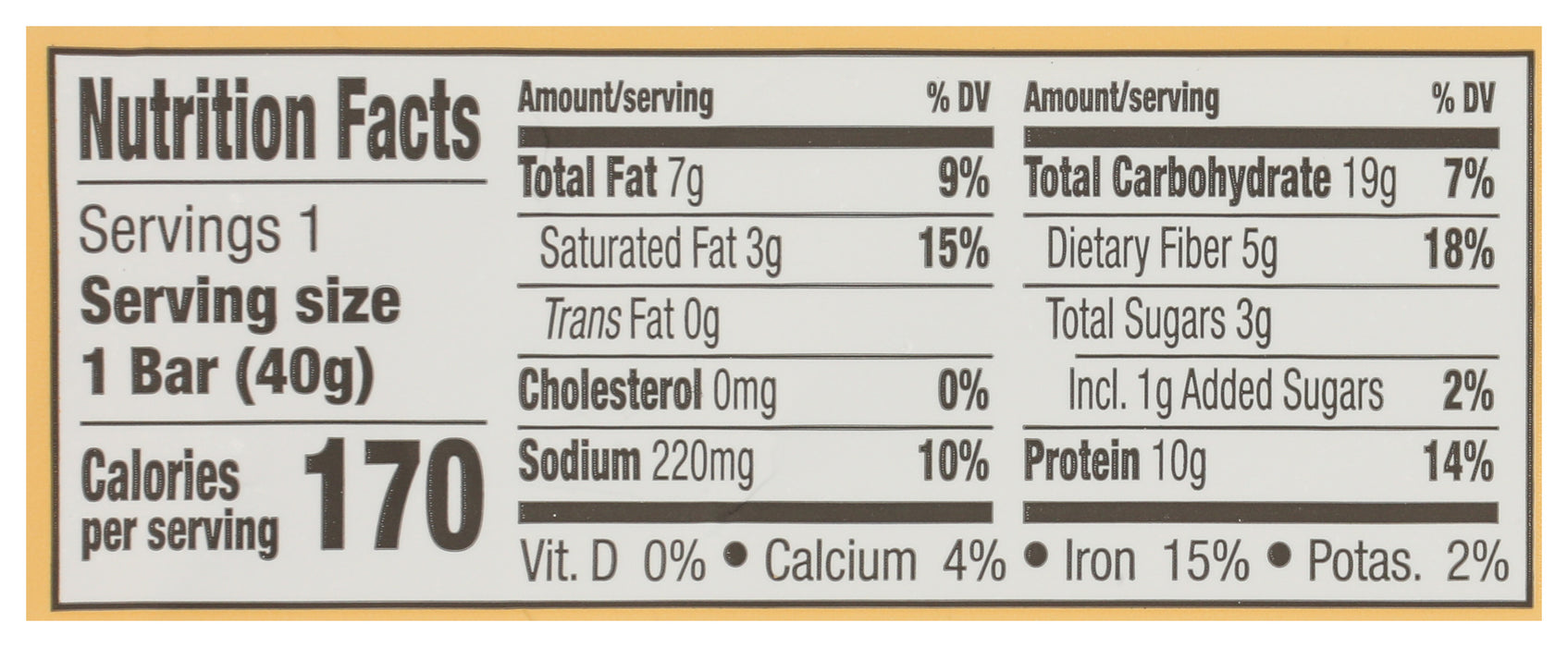 Plant Protein Bar, Cocoa Peanut Butter, 1.4 oz