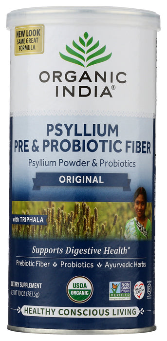 Psyllium, Org, Pre & Probiotics Fiber, Original, 10oz