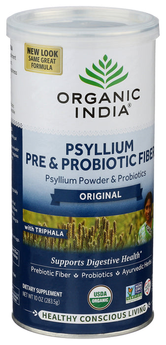 Psyllium, Org, Pre & Probiotics Fiber, Original, 10oz