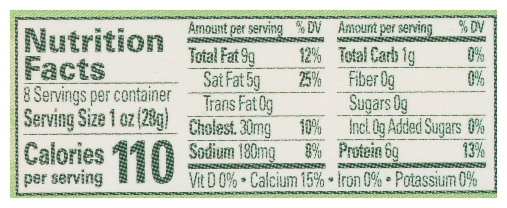 Raw Cheddar Cheese, Grassfed, Org, 8 oz