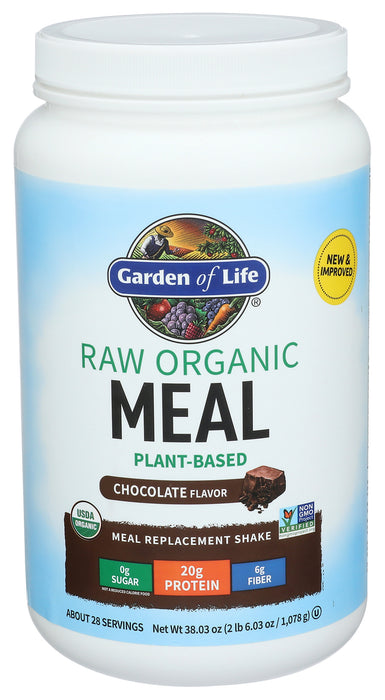 Raw Organic Meal, Chocolate, 1017 g