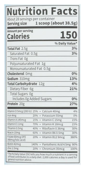 Raw Organic Meal, Chocolate, 1017 g