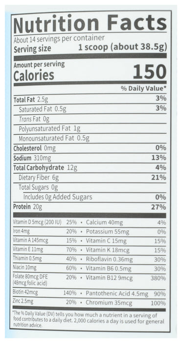 Raw Organic Meal, Chocolate, 509 g