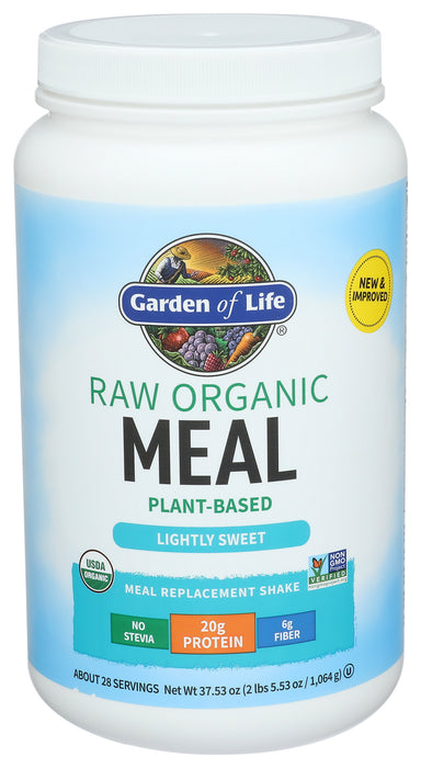 Raw Organic Meal, Lightly Sweet, 1038 g
