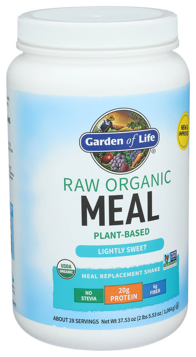 Raw Organic Meal, Lightly Sweet, 1038 g