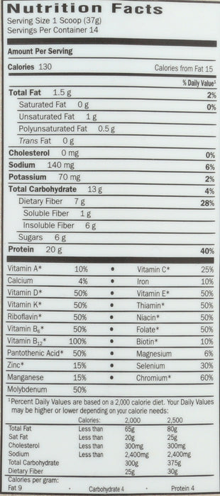 Raw Organic Meal, Lightly Sweet, 519 g