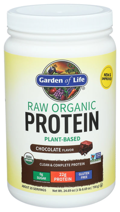 Raw Organic Protein, Chocolate, 660 g