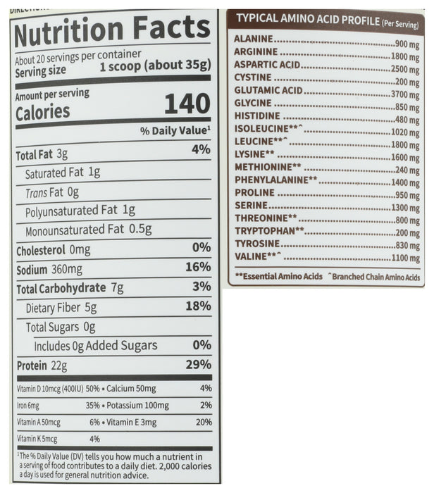 Raw Organic Protein, Chocolate, 660 g