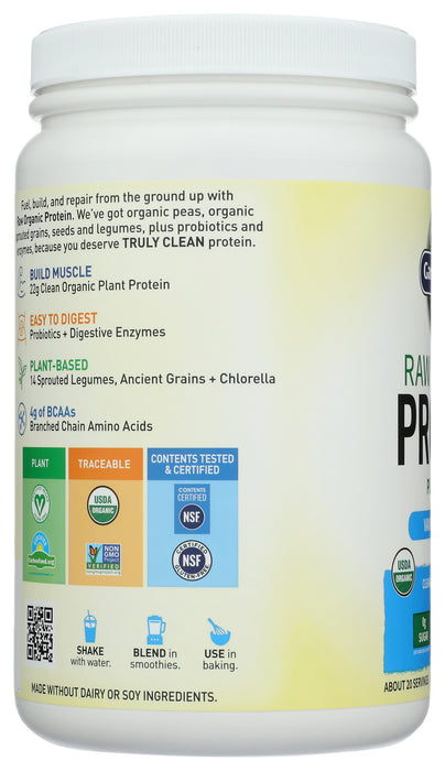 Raw Organic Protein, Vanilla, 620 g