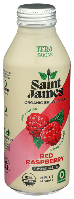Red Raspberry Black Tea, Org, Zero Sugar, 16.9 fl oz