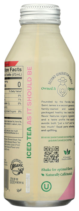 Red Raspberry Black Tea, Org, Zero Sugar, 16.9 fl oz