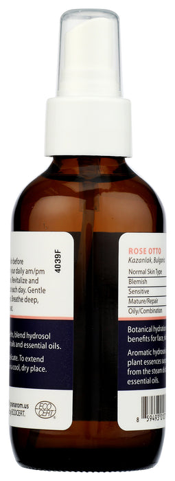 Rose Otto Hydrosol, Org, 4 floz