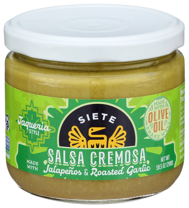 Salsa Cremosa, Jalapenos & Roasted Garlic, 10.5 oz