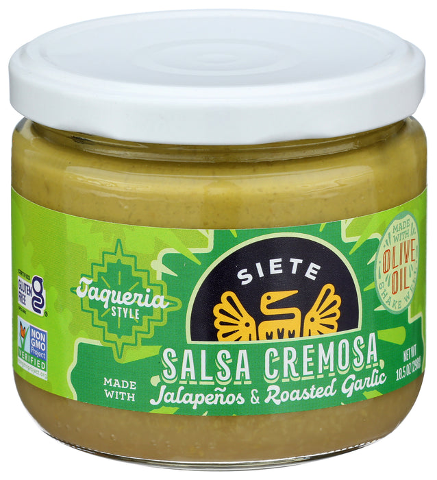 Salsa Cremosa, Jalapenos & Roasted Garlic, 10.5 oz