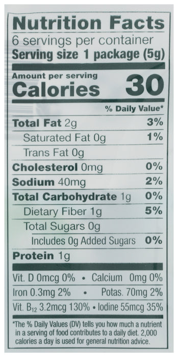 Seaweed Snacks 6pk, Sea Salt, Org, 1.05 oz