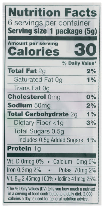 Seaweed Snacks 6pk, Teriyaki, Org, 1.05 oz